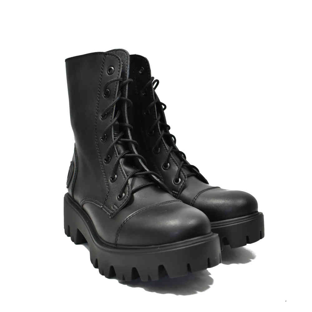 Altercore - Vinca Vegan Bottes de plate-forme - Noir